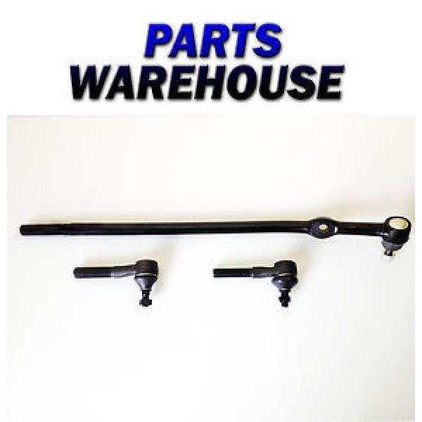 3 Piece Kit Inner &amp; Outer Tie Rod Ends with Center Drag Link #1 image