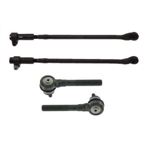 4 Pc New Kit Inner and Outer Tie Rod Ends for Chrysler 300M LHS Dodge Intrepid #2 image