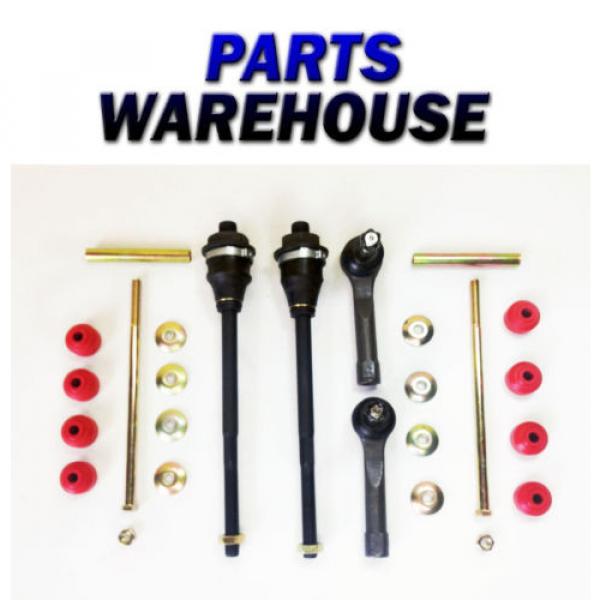 6 Piece Steering Front End Kit Sway Bar Links Tie Rod Ends 1 Year Warranty #1 image