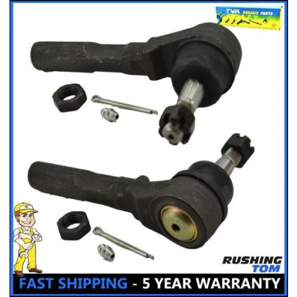 Pair New Front Outer Tie Rod End Link Kit ES3374RL Right and Left Side #1 image