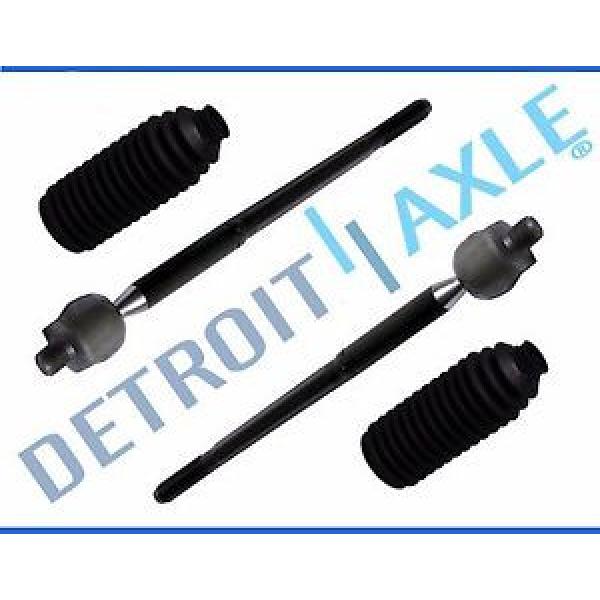 Brand NEW 4pc Inner Tie Rod End + Rack &amp; Pinion Boots 1995-96 Mazda Protege #1 image