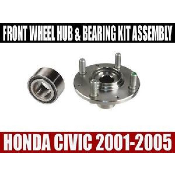 Fits:Honda Civic Front Wheel Hub And Bearing Kit Assembly 2001-2005 #1 image