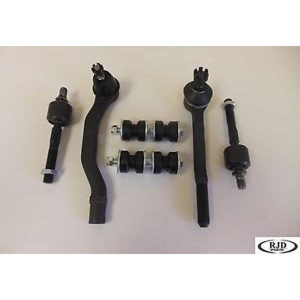 2 Inner 2 Outer Tie Rod Ends 2 Stabalizer Sway Bar Links Suspension Steering #1 image