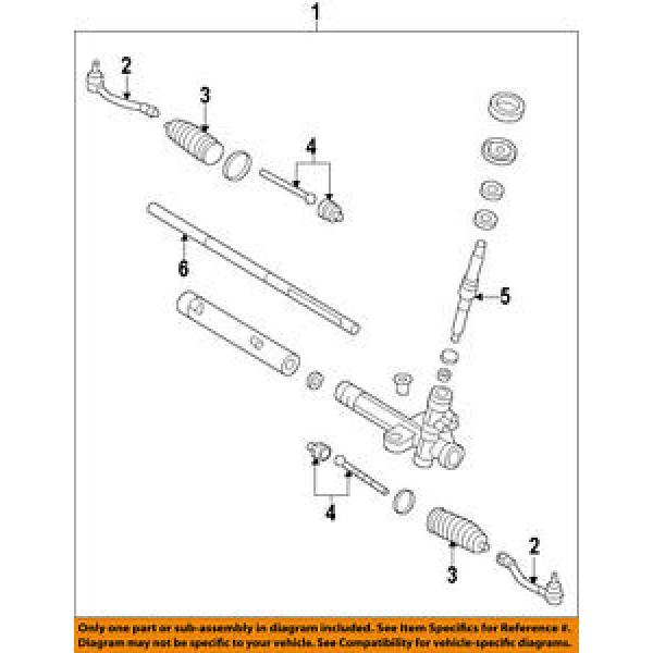 KIA OEM 10-13 Forte Steering Gear-Inner Tie Rod End 577241M000 #1 image