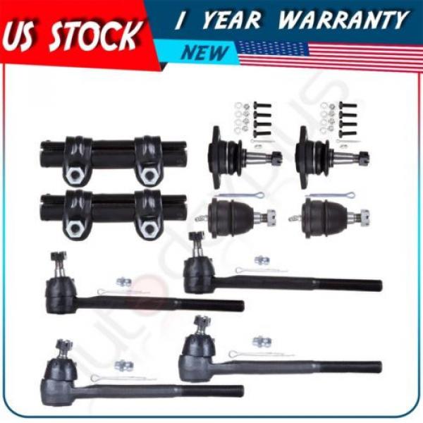 10 Pcs Suspension Ball Joint Inner Outer Tie Rod Ends for 1965-1970 Pontiac GTO #1 image