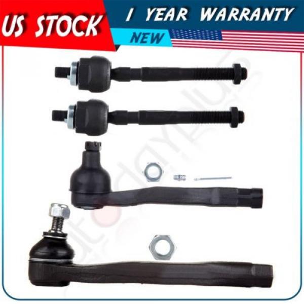 New Suspension Part Outer &amp; Inner Tie Rod Ends for 1992-1995 HONDA CIVIC #1 image