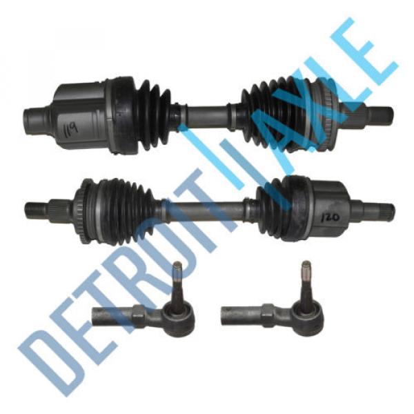 (2) Front CV Axle Shaft ABS + (2) Outer Tie Rod Ends for Lumina 4-Speed Auto #1 image