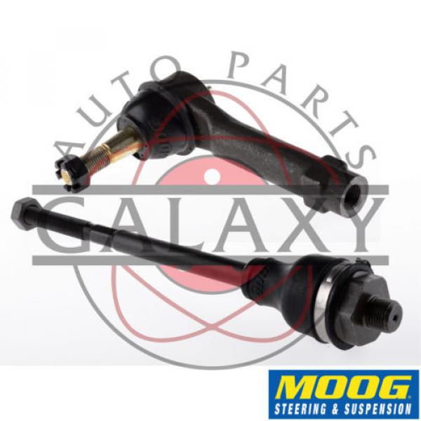 Moog 1 Inner &amp; 1 Outer Tie Rod Ends Fits Silverado Sierra 1500-2500 01-07 #1 image