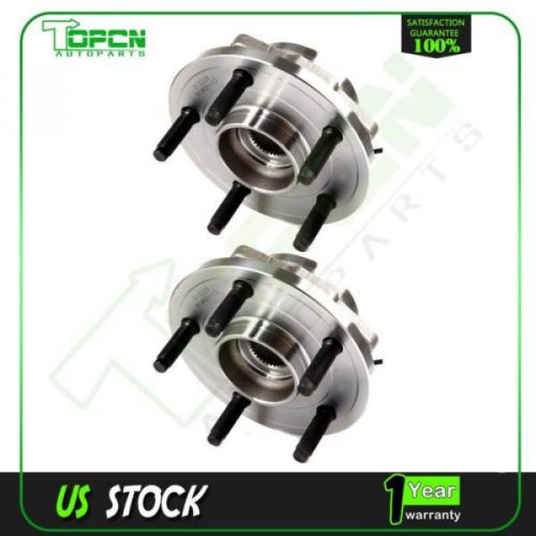 Pair Of 2 Front Wheel Hub Bearing Assembly New For Dodge Dakota Mitsubishi W/ABS #1 image