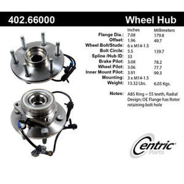 Axle Wheel Bearing And Hub Assembly Front Centric 402.66000E #1 image