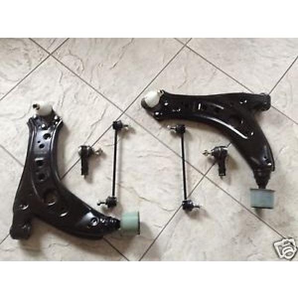 SEAT IBIZA 02-08 TWO FRONT WISHBONE ARMS /2 ANTI ROLL BAR LINKS+2 TRACK ROD ENDS #1 image