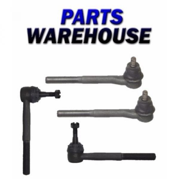 4pc Kit Includes 2 inner and 2 Outer Tie Rod Ends CHEVY GMC   1 YEAR WARRANTY #1 image