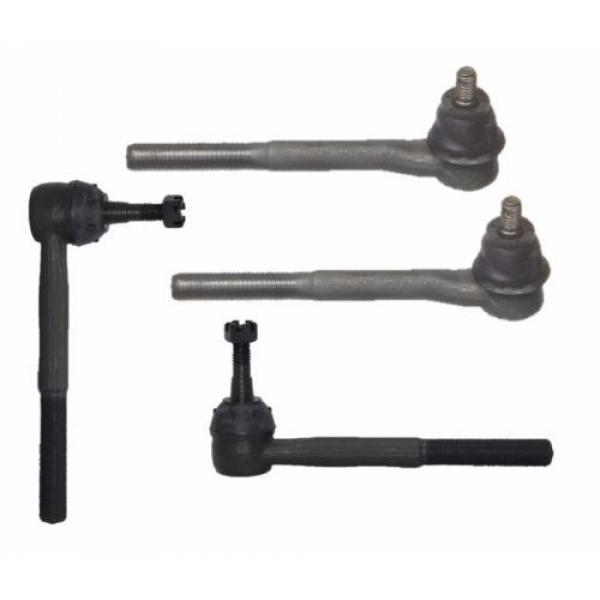 4pc Kit Includes 2 inner and 2 Outer Tie Rod Ends CHEVY GMC   1 YEAR WARRANTY #2 image