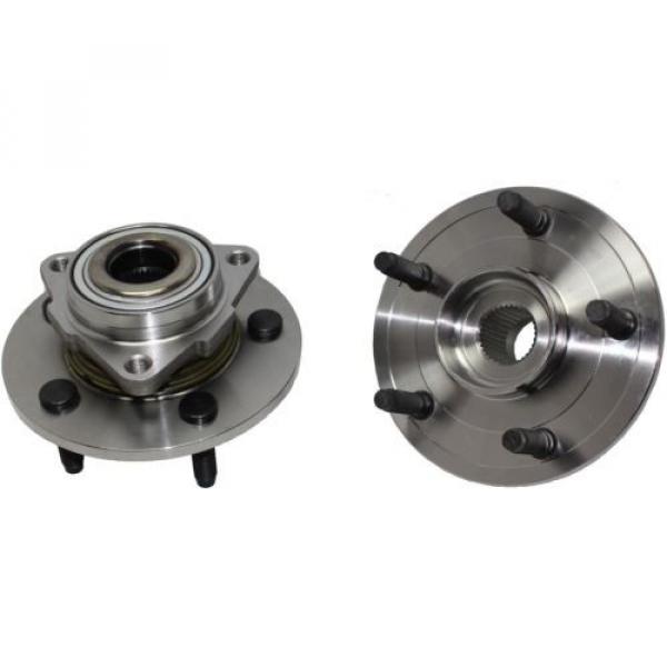 NEW 4pc Front Wheel Hub and Bearing Assembly Rear-Wheel ABS + Outer Tie Rod 2WD #2 image