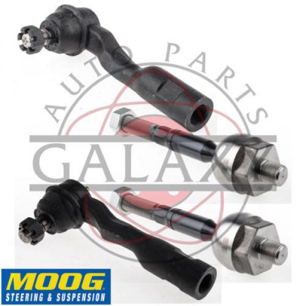 Moog New Inner &amp; Outer Tie Rod Ends For Toyota Tundra 00-02 Sequoia 01-02 #1 image