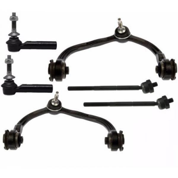 2 Upper Control Arms 4 Tie Rod Ends kit for Expedition Navigator 2003-2004 #2 image