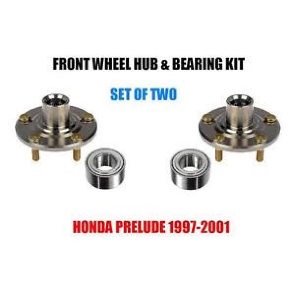 Front Wheel Hub And Bearing Kit Assembly Honda Prelude SET OF TWO #1 image