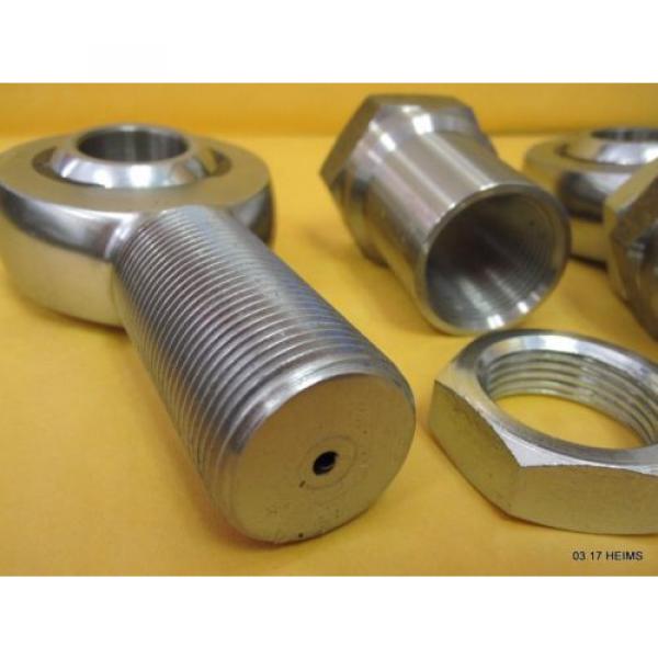 (1) LH (1) RH 1.25&#034;/12Tx1&#034; Bore Rod End Heim Joint w. L/R Jam Nut &amp; 1.5&#034; Adapter #2 image