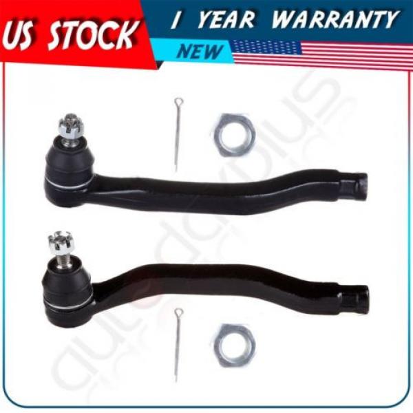 2 Pieces Suspension Left Right Outer Tie Rod End for 1990-1993 Honda Accord #1 image