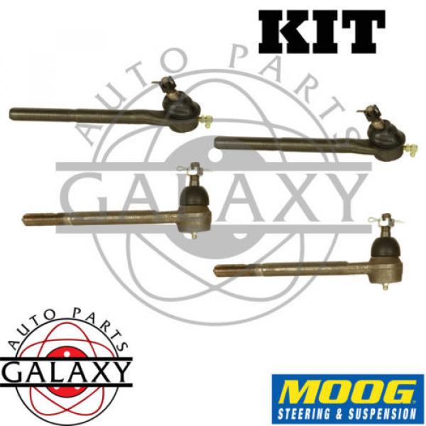 Moog New Inner &amp; Outer Tie Rod End PairS For Buick Chevrolet GMC Pontiac #1 image