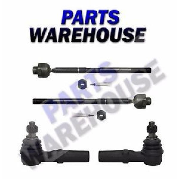 4 Piece Kit Left &amp; Right Front Inner and Outer Tie Rod Ends #1 image