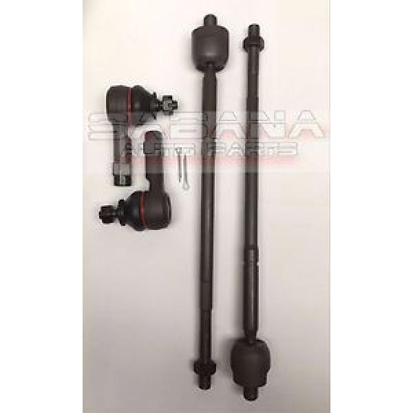 *NEW* Fits Mitsubishi Mirage 2014-2016 Inner &amp; Outer Tie Rod End Kit 4 Pieces #1 image