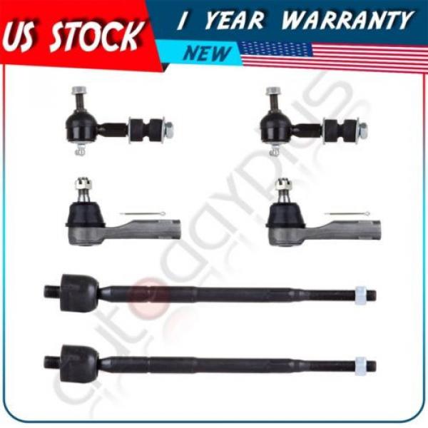 6 Suspension Kit for 1998-2001 NISSAN ALTIMA Tie Rod End Stabilizer Bar Link #1 image