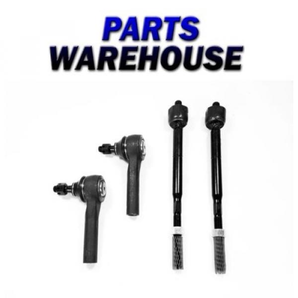 4 Pc Kit Tie Rod Ends For 07-08 Jeep Compass Dodge Caliber 1 Year Warranty #1 image