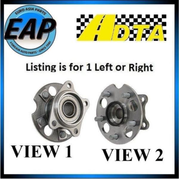 For RX330 RX350 RX400H Highlander AWD 4cyl V6 DTA Rear Wheel Hub Bearing NEW #1 image