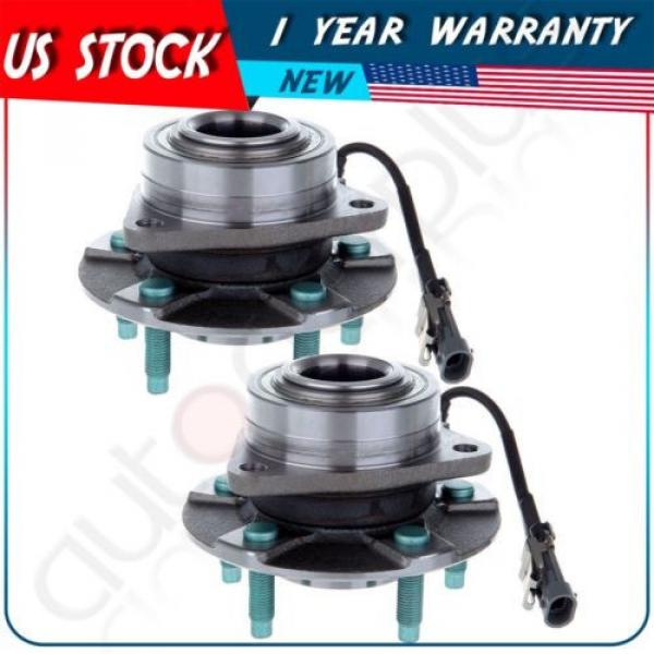 New Pair of 2 Front Left and Right Wheel Hub and Bearing Assembly w/ ABS 513189 #1 image