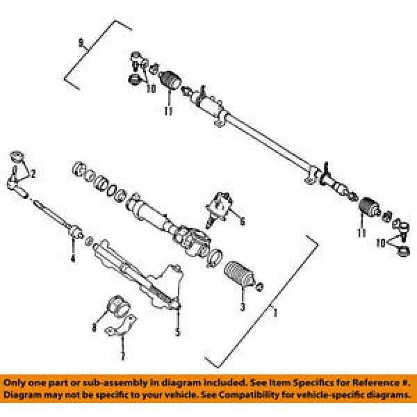 MITSUBISHI OEM 91-99 3000GT Front-Steering-Inner Tie Rod End MR131830 #1 image