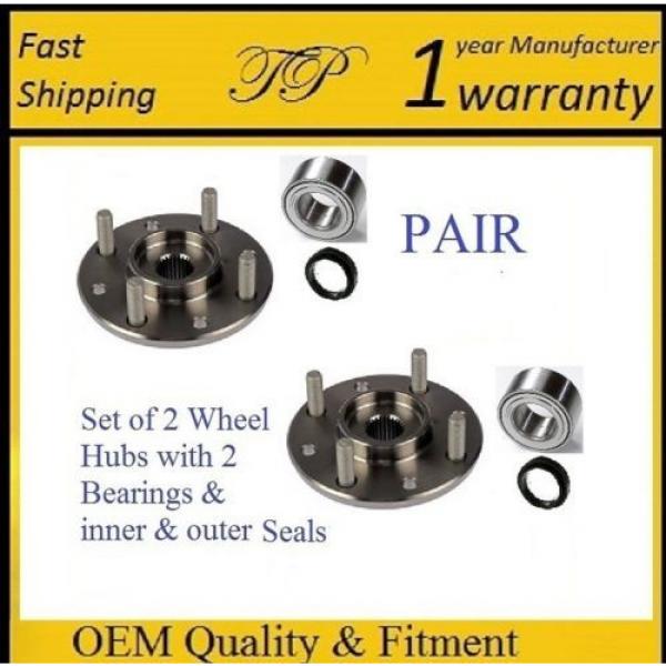 2000-2004 VOLVO S40 FRONT Wheel Hub &amp; Bearing &amp; Seal Kit Assembly (PAIR) #1 image