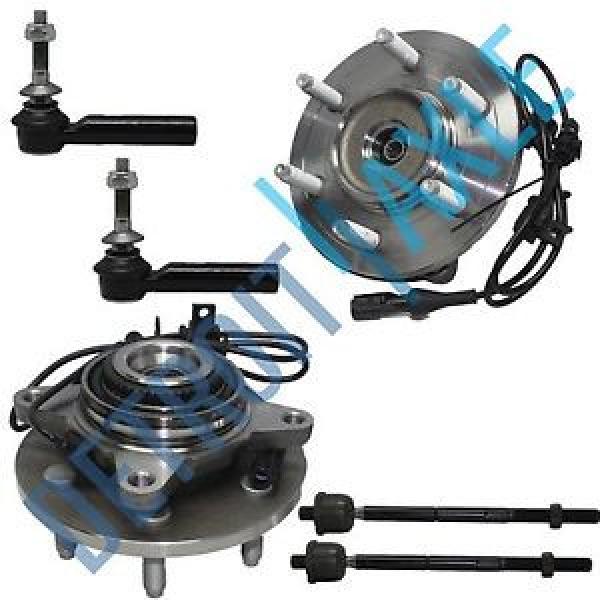 NEW Front Driver and Passenger Wheel Hub and Bearing 4WD w/ ABS + 4 Tie Rod #1 image