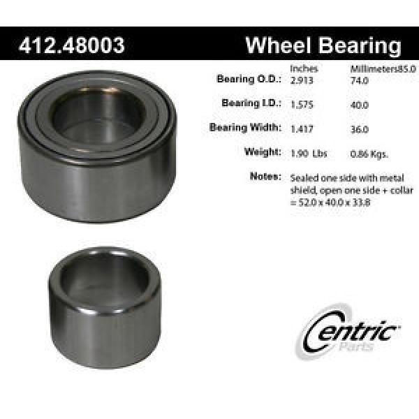 Centric Parts 412.48003 Rear Wheel Bearing #1 image