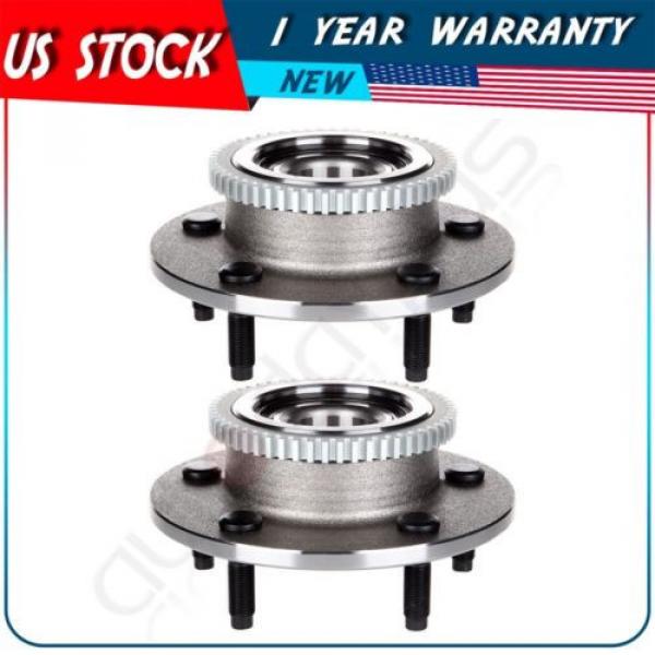 Pair Front Left Or Right Wheel Hub Bearing Assembly For Ram 1500 00-01 2WD W/ABS #1 image