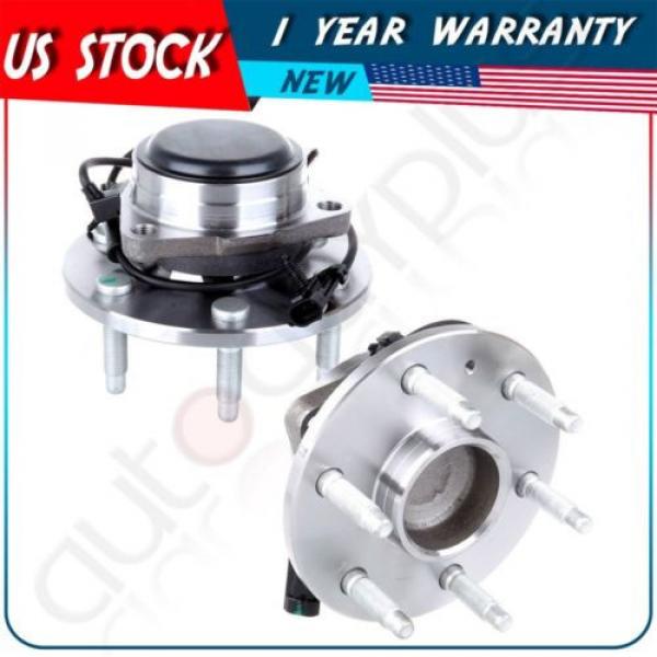 Pair of (2)  New Front Hub Wheel Bearing Assembly Set for Cadillac Chevrolet Gmc #1 image