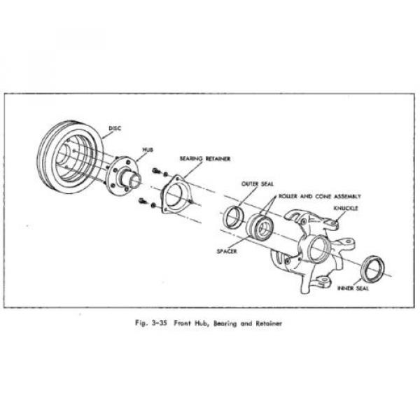 1969-70 Cadillac Eldorado Front Hub Wheel Bearing Assembly #3 image