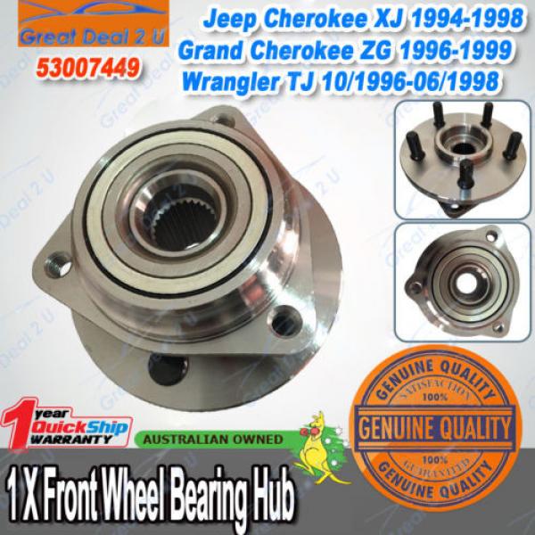 Heavy Duty Front Wheel Bearing Hub Assembly Jeep Cherokee XJ,ZG,TJ Wrangler 4WD #1 image