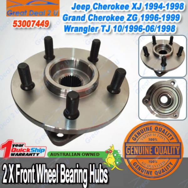 Heavy Duty Front Wheel Bearing Hub Assembly Jeep Cherokee XJ,ZG,TJ Wrangler 4WD #2 image