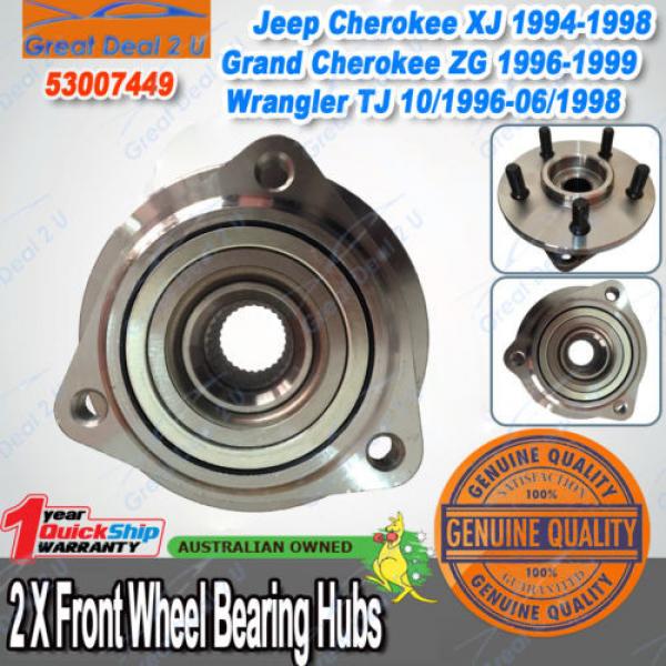 Heavy Duty Front Wheel Bearing Hub Assembly Jeep Cherokee XJ,ZG,TJ Wrangler 4WD #3 image