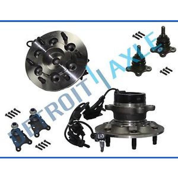 New 6pc Front Wheel Hub &amp; Bearing Suspension Kit w/ ABS for Colorado Canyon 2WD #1 image