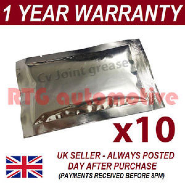 10 X 60g GREASE SACHET FOR USE WITH CV JOINTS DRIVESHAFTS GAITERS #1 image