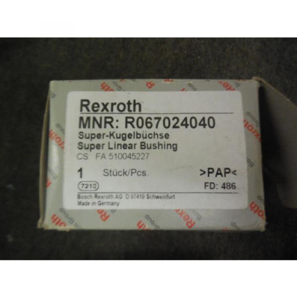 NEW REXROTH SUPER LINEAR BUSHING R067024040 #2 image