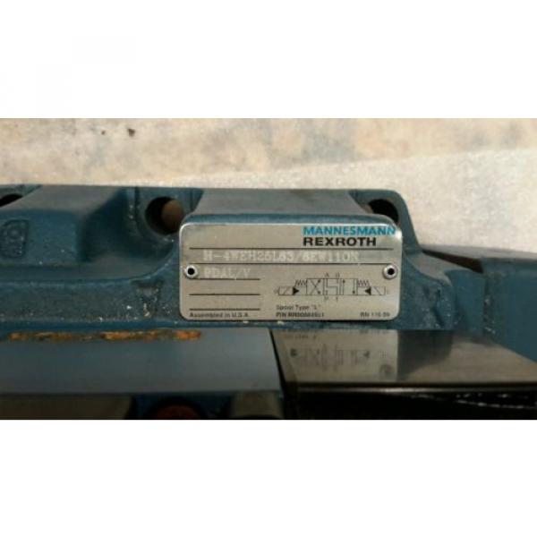 MANNESMANN REXROTH 4WE6J61/EW110N9DAL/V H-4WEH25L63/6EW110N DIRECTIONAL VALVE #3 image