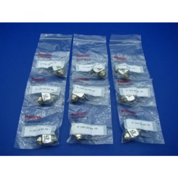 Bosch Rexroth Pneumatic Flow Control Meter Out (Lot of 9)  0821200204 NEW #1 image