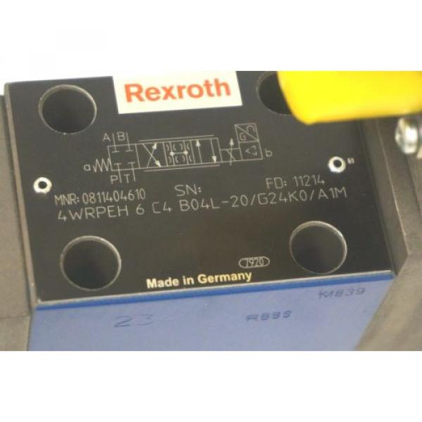 NEW BOSCH REXROTH 0-811-404-610 SERVO VALVE 4WRPEH 6 C4 B04L-20/G24K0/A1M #5 image