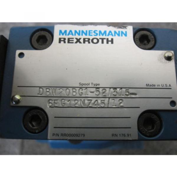 NEW REXROTH DIRECTIONAL VALVE # DBW20BG1-52/315-6EG12NZ45/12 #3 image