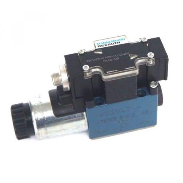 NEW MANNESMANN REXROTH 4WRAEB6EA25-11/G24N9 DK26/MR VALVE W/ 021462A 352 COIL #1 image