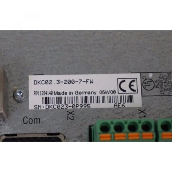 NEW REXROTH DKC02.3-200-7-FW SERVO ECO DRIVE R911284140 , DKC0232007FW #4 image