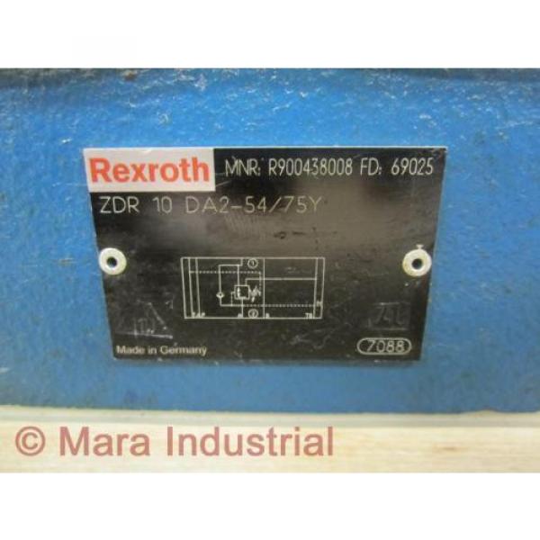 Rexroth Bosch R900438008 Valve ZDR 10 DA2-54/75Y - New No Box #2 image